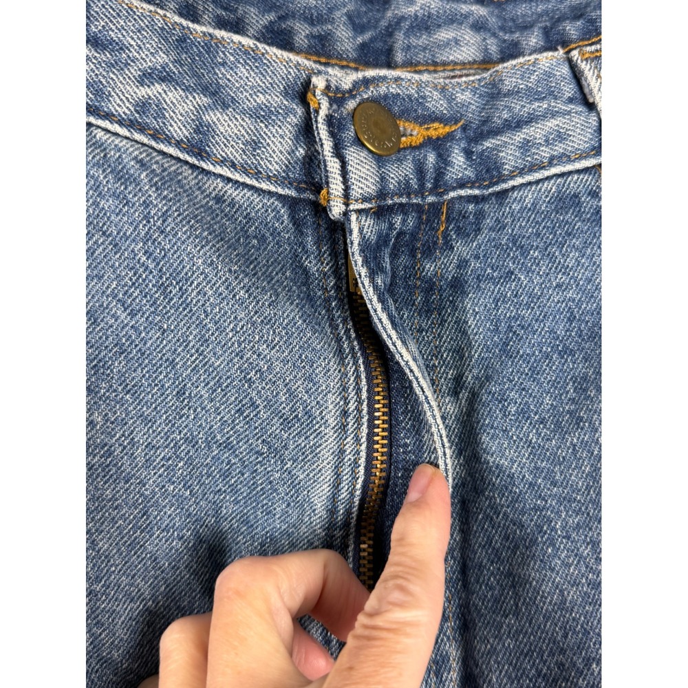 Wrangler Rugged Wear Jeans Mens 36x30 Blue Fleece Lined Insulated Denim - Picture 4 of 10